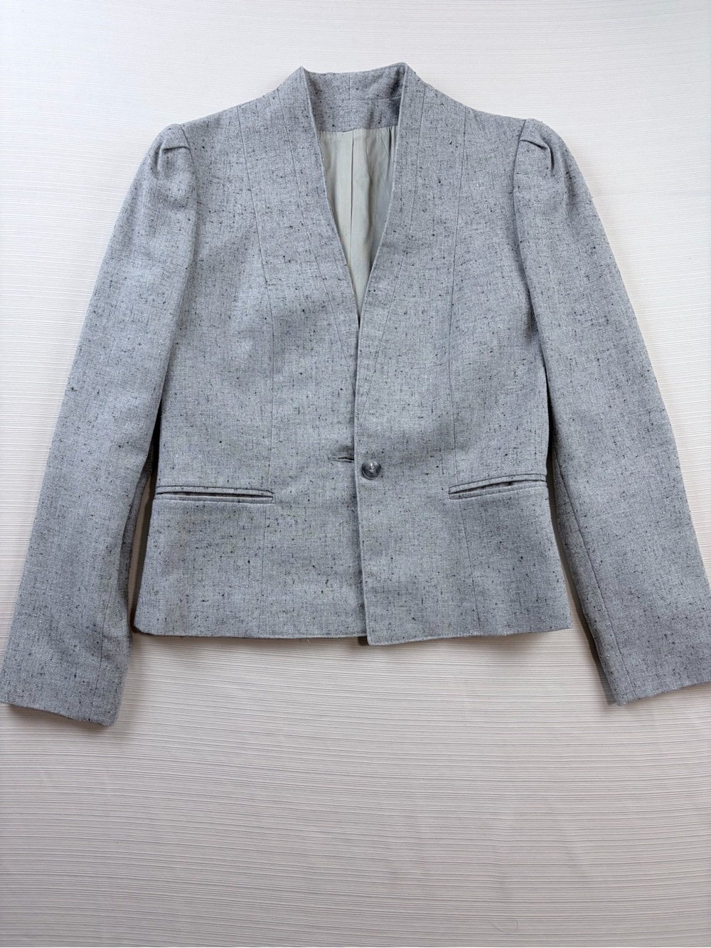 Phillip Courtney Light Gray Tweed Blazer